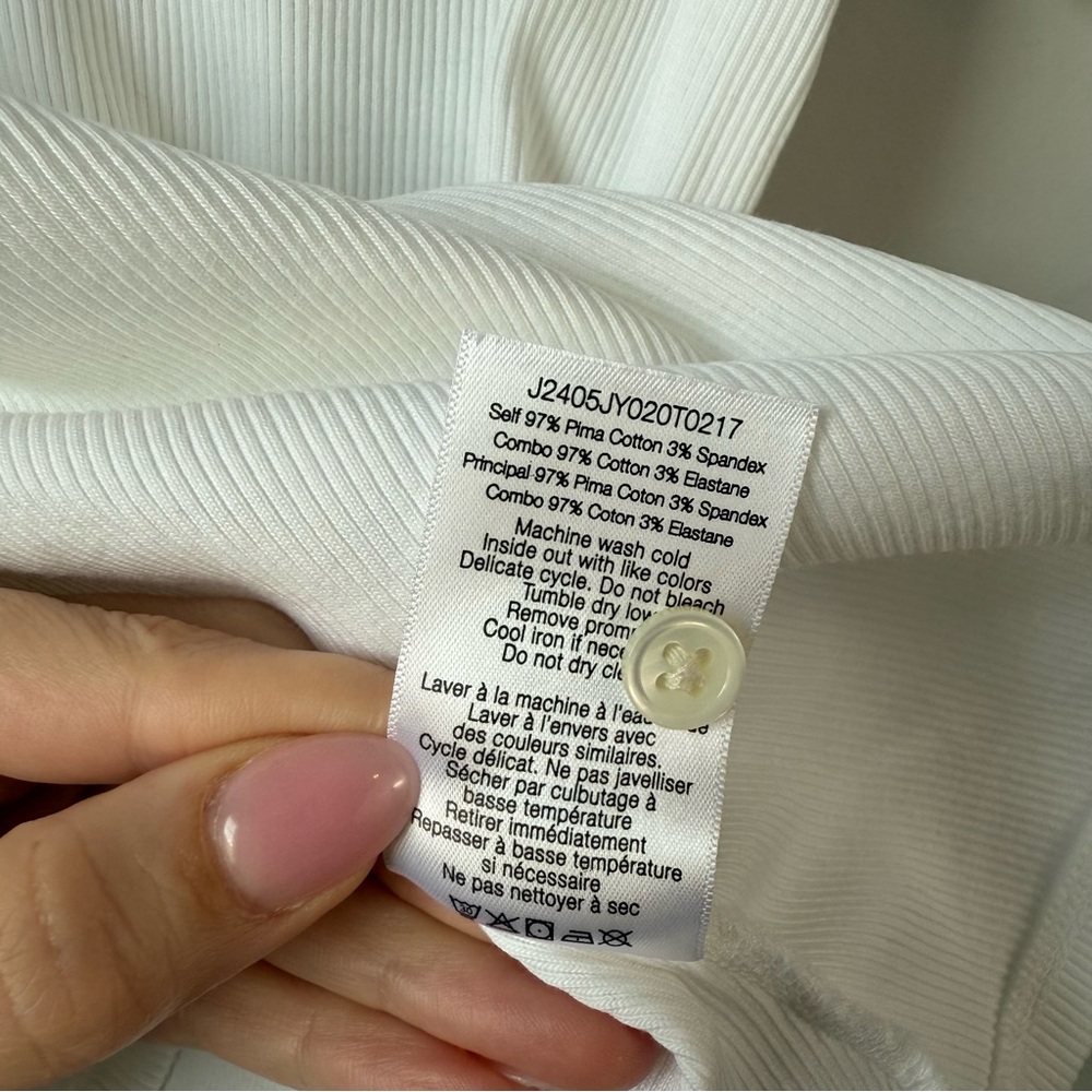 Veronica Beard Kearney Short Sleeve Polo‎ White XS - Picture 6 of 9